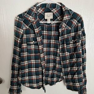 red, white & blue flannel